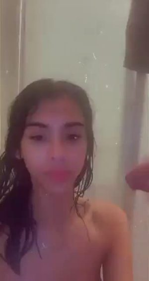 Cute Small Latina Gets A Rough Throat Fuck